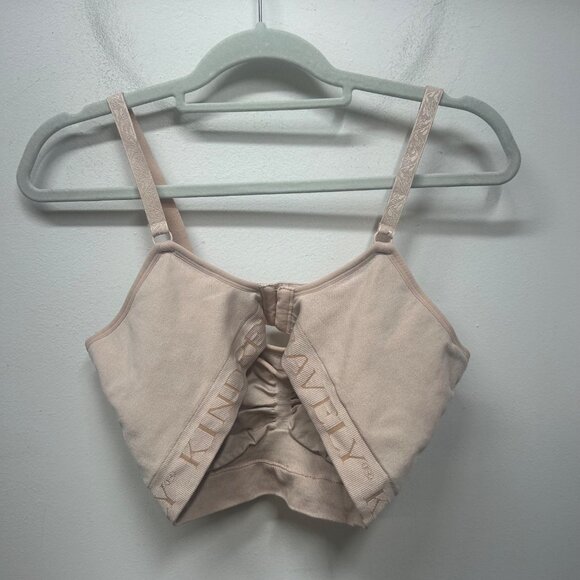 Kindred Bravely Nursing Bra Wireless Seamless Beige pink XL - Picture 2 of 9